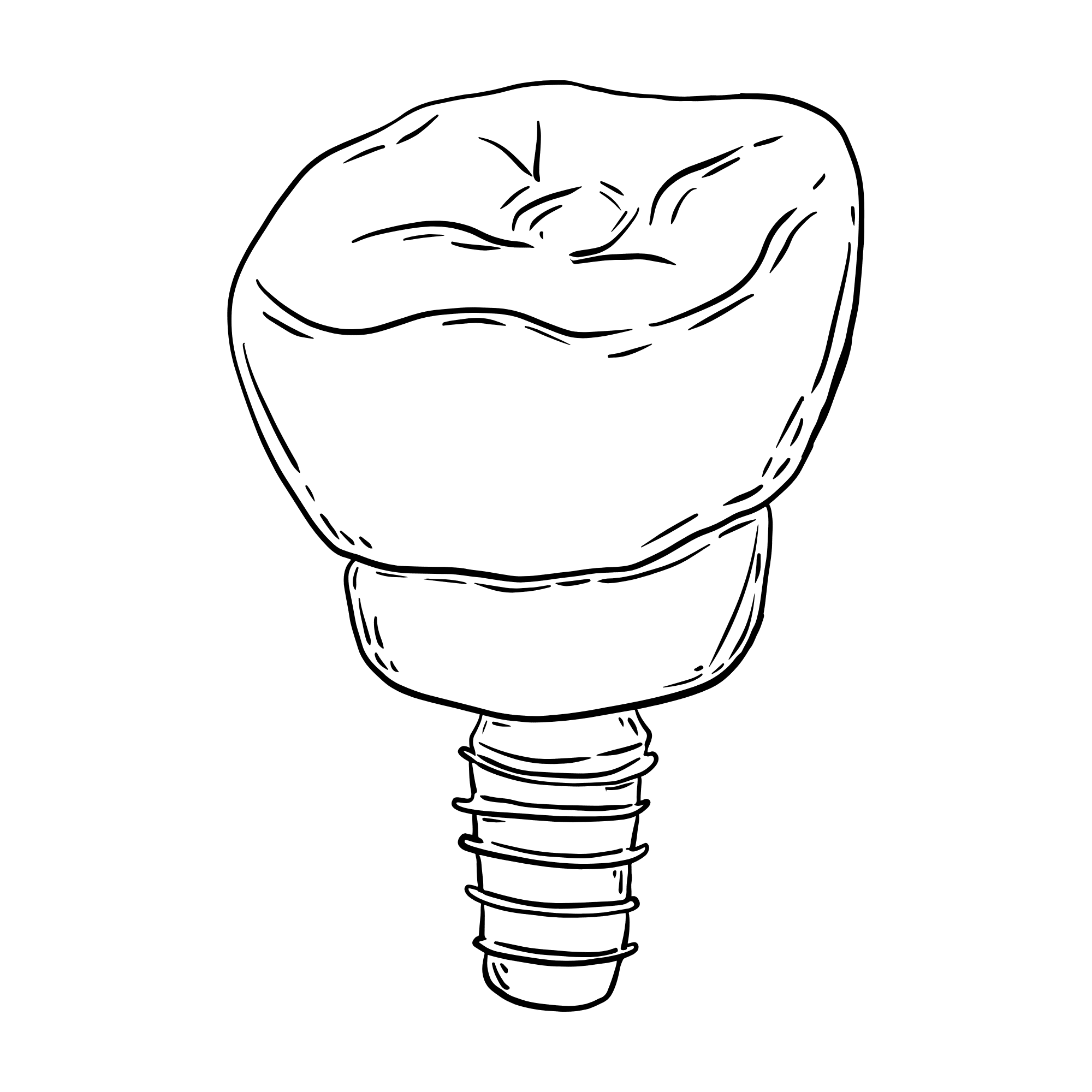 Dental implant icon